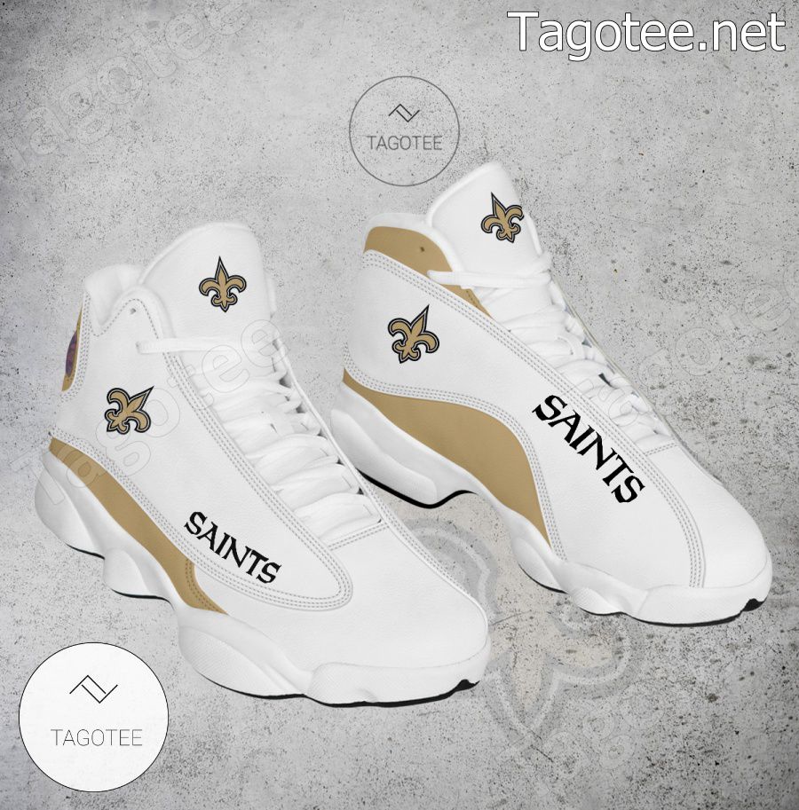 New Orleans Saints Logo Air Jordan 13 Shoes - EmonShop