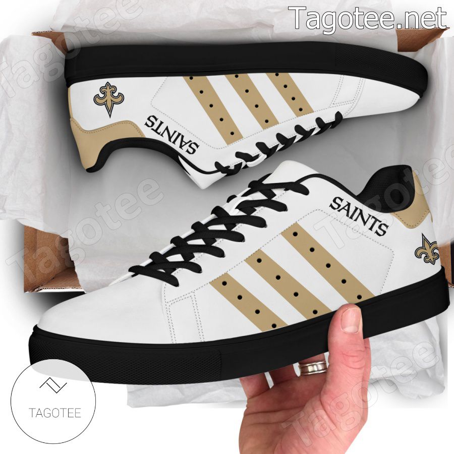 New Orleans Saints NFL Logo Stan Smith Shoes - EmonShop a