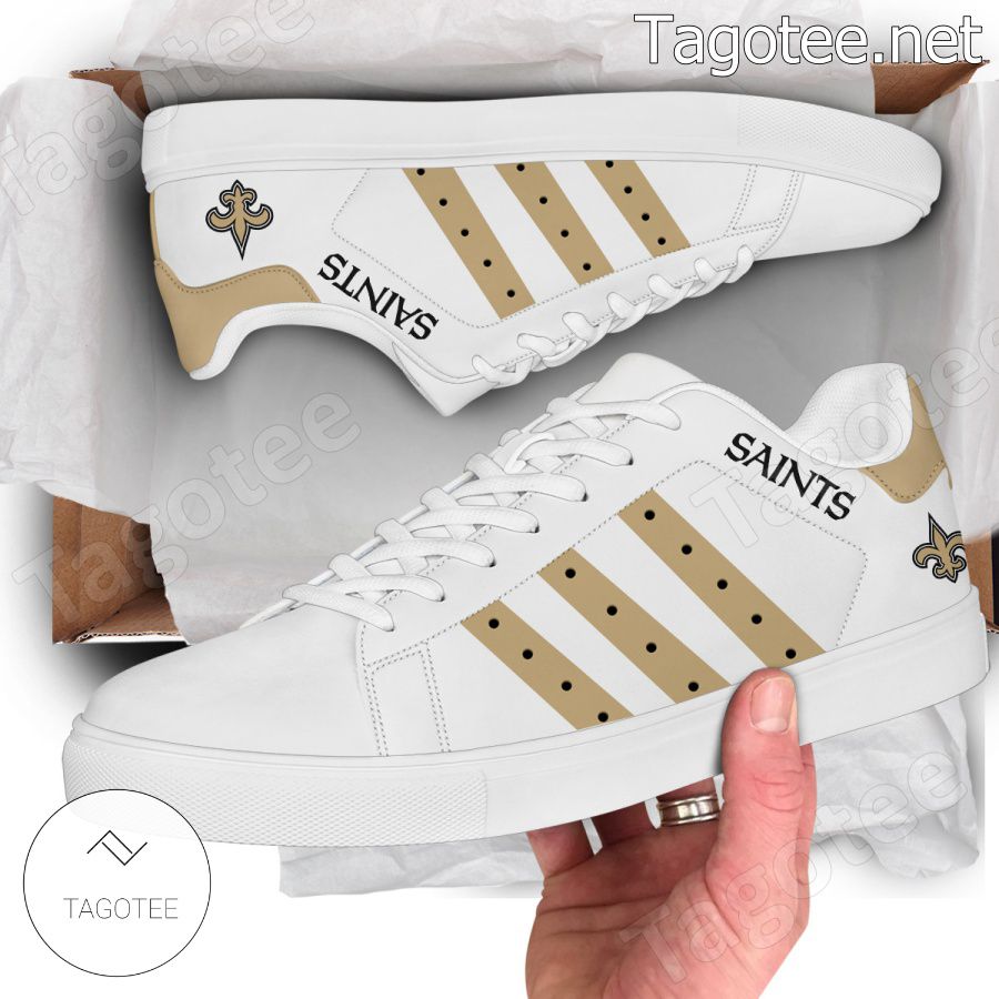 New Orleans Saints NFL Logo Stan Smith Shoes - EmonShop