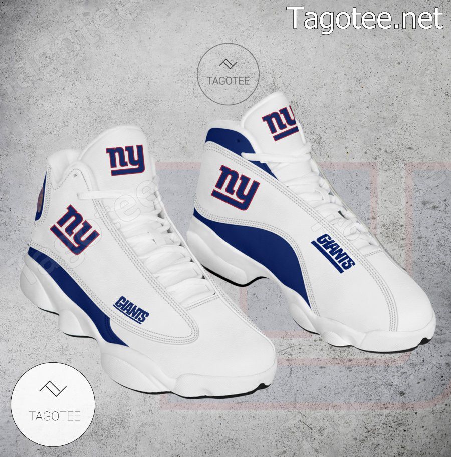 New York Giants Logo Air Jordan 13 Shoes - EmonShop