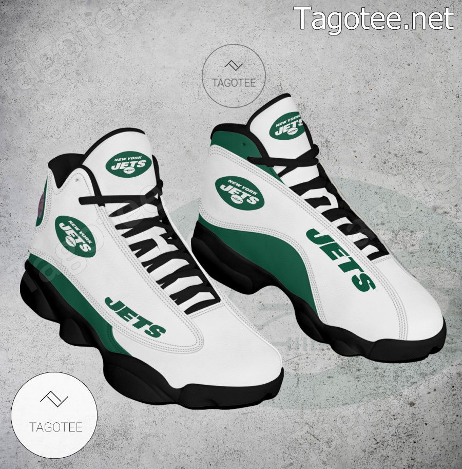 New York Jets Logo Air Jordan 13 Shoes - EmonShop a