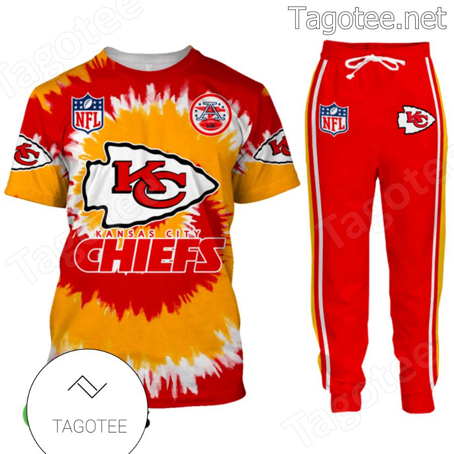 Nfl Kansas City Chiefs Tie Dye T-shirt, Hoodie And Pants a