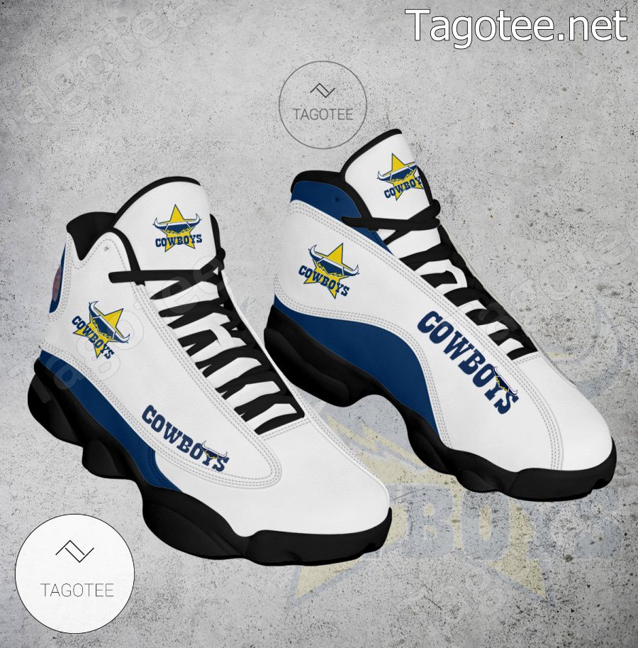 North Queensland Cowboys Logo Air Jordan 13 Shoes - EmonShop a