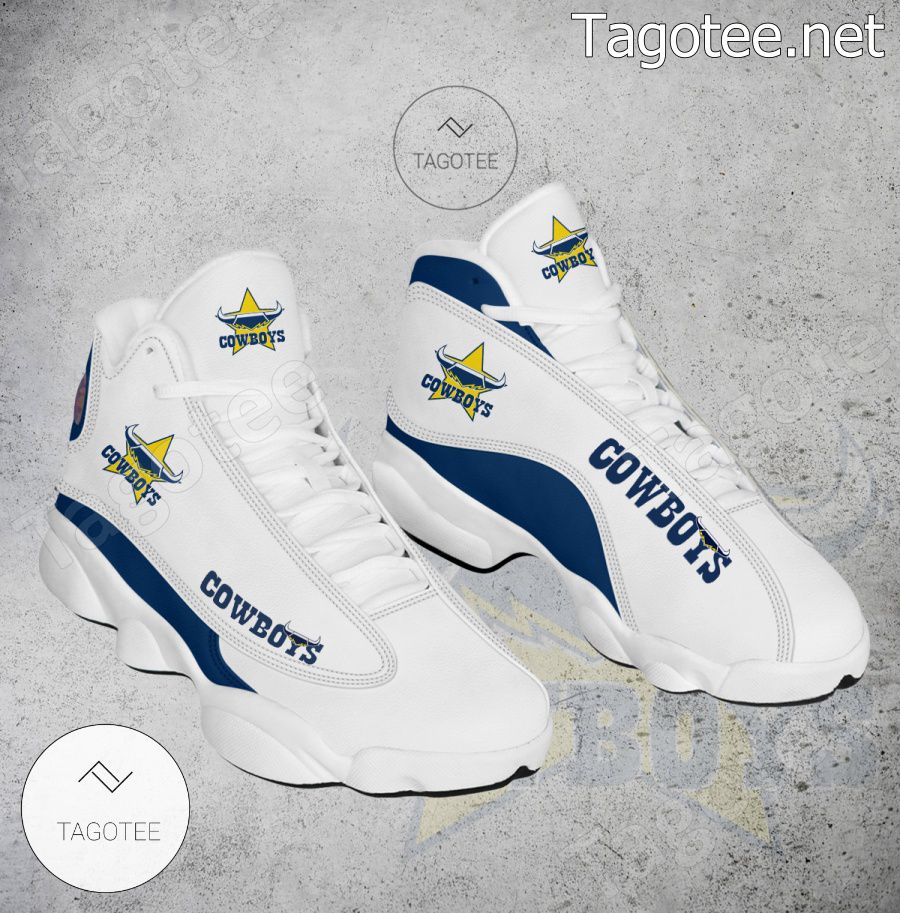 North Queensland Cowboys Logo Air Jordan 13 Shoes - EmonShop