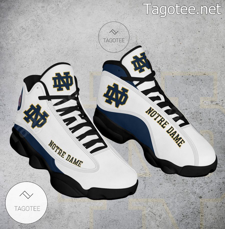 Notre Dame NCAA Logo Air Jordan 13 Shoes - BiShop a