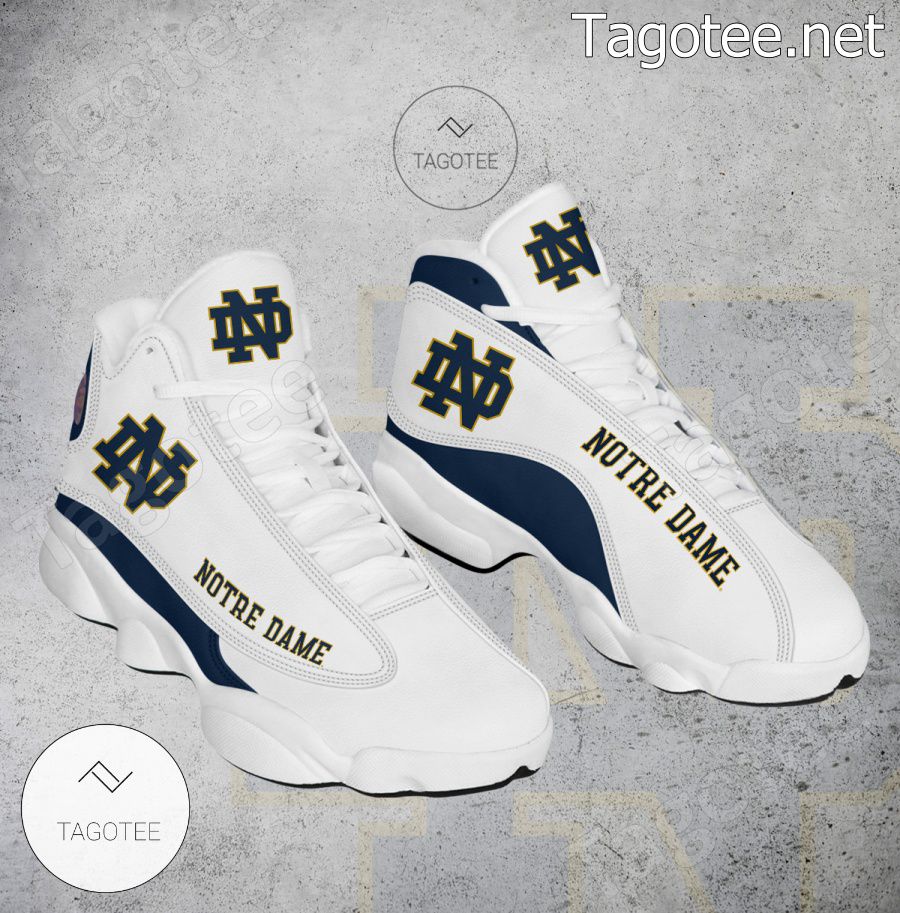 Notre Dame NCAA Logo Air Jordan 13 Shoes - BiShop