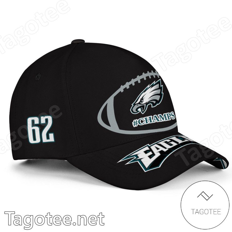 Number 62 Philadelphia Eagles Super Bowl LVII Champs Classic Cap Hat