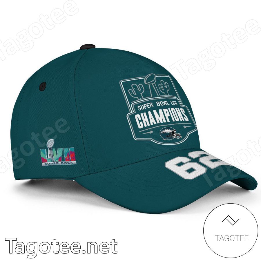 Number 62 Super Bowl LVII Champions Philadelphia Eagles Classic Cap Hat a