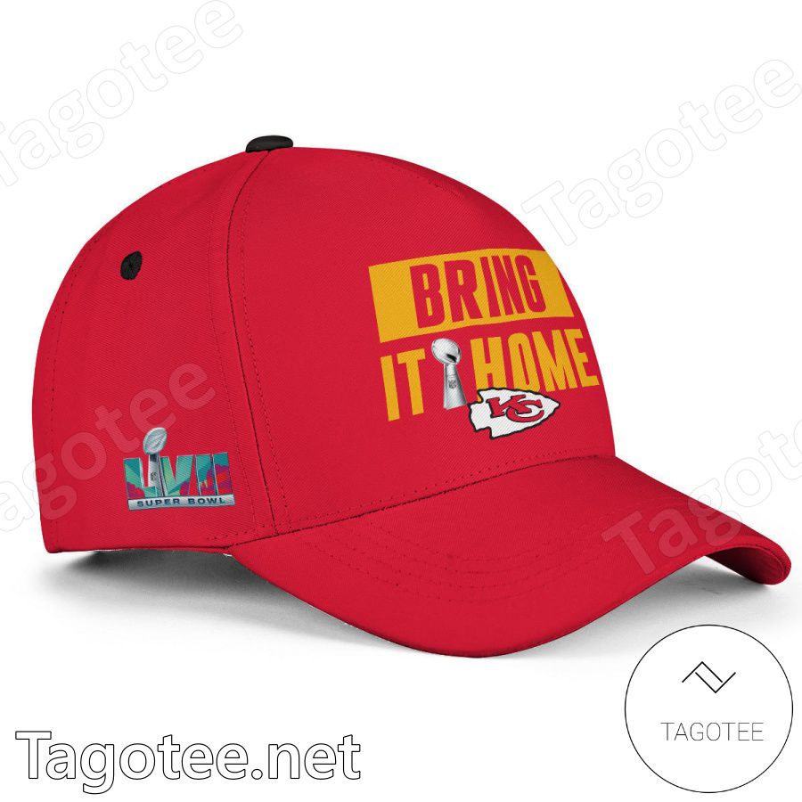 Patrick Mahomes 15 Bring It Home Super Bowl LVII 2023 NFL Kansas City Chiefs Classic Cap Hat a