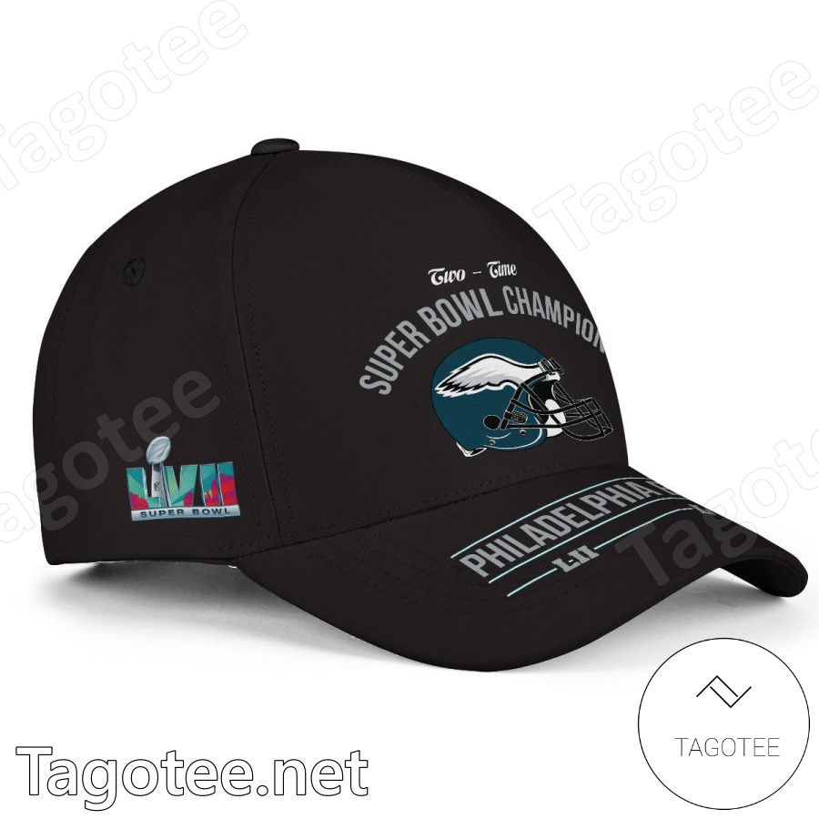 Philadelphia Eagles Two Time Super Bowl Champions Classic Cap Hat a