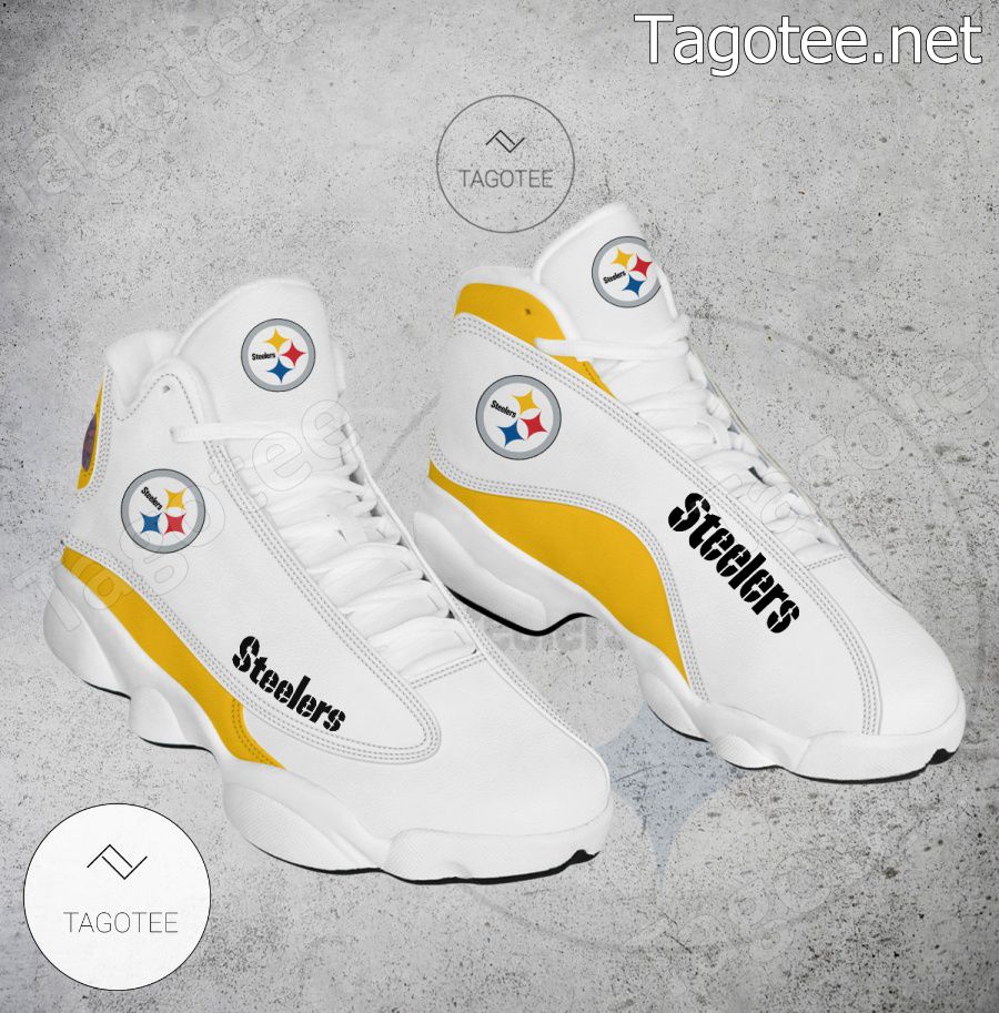 Pittsburgh Steelers Logo Air Jordan 13 Shoes - EmonShop