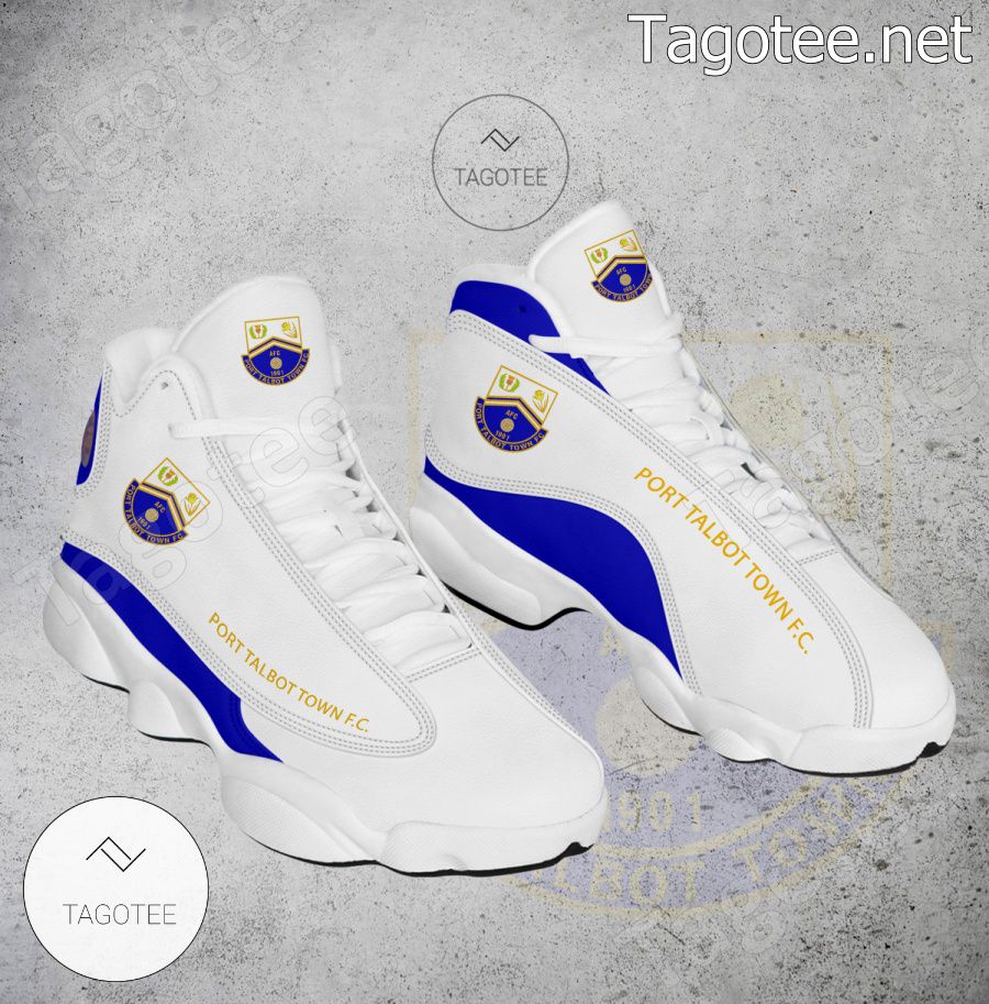 Port Talbot Town Logo Air Jordan 13 Shoes - EmonShop