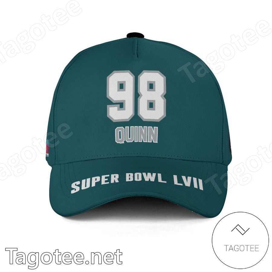 Robert Quinn 98 Philadelphia Eagles 2023 Super Bowl Classic Cap Hat