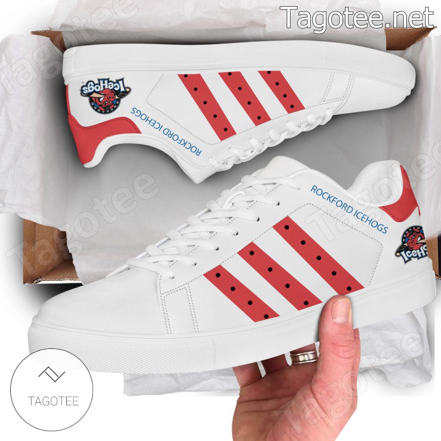 Rockford IceHogs Hockey Stan Smith Shoes - BiShop