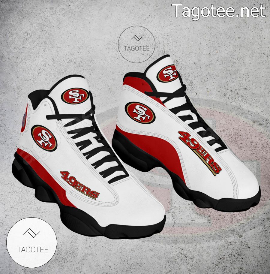 San Francisco 49ers Logo Air Jordan 13 Shoes - EmonShop a