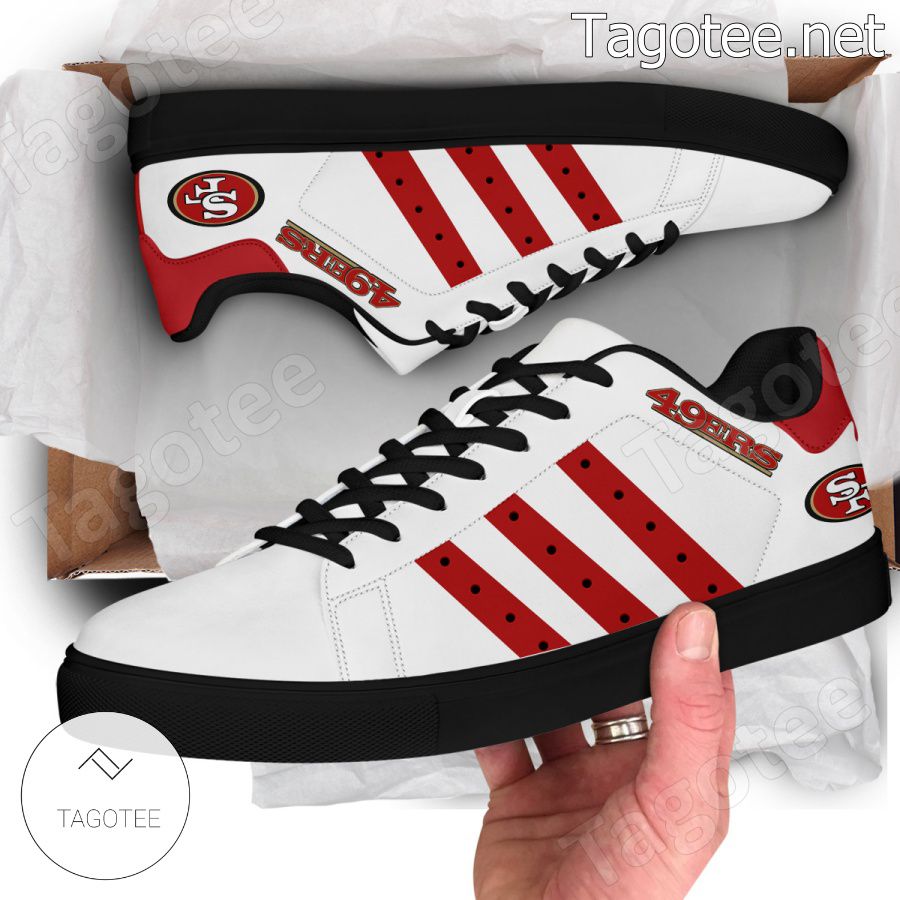 San Francisco 49ers NFL Logo Stan Smith Shoes - EmonShop a