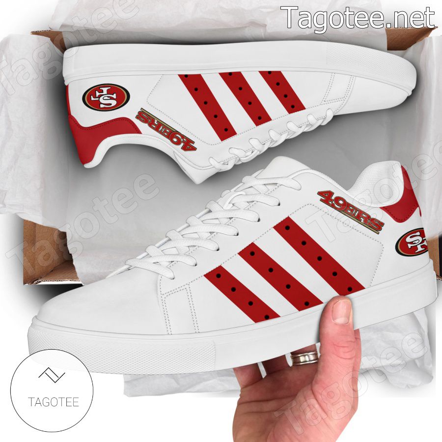 San Francisco 49ers NFL Logo Stan Smith Shoes - EmonShop