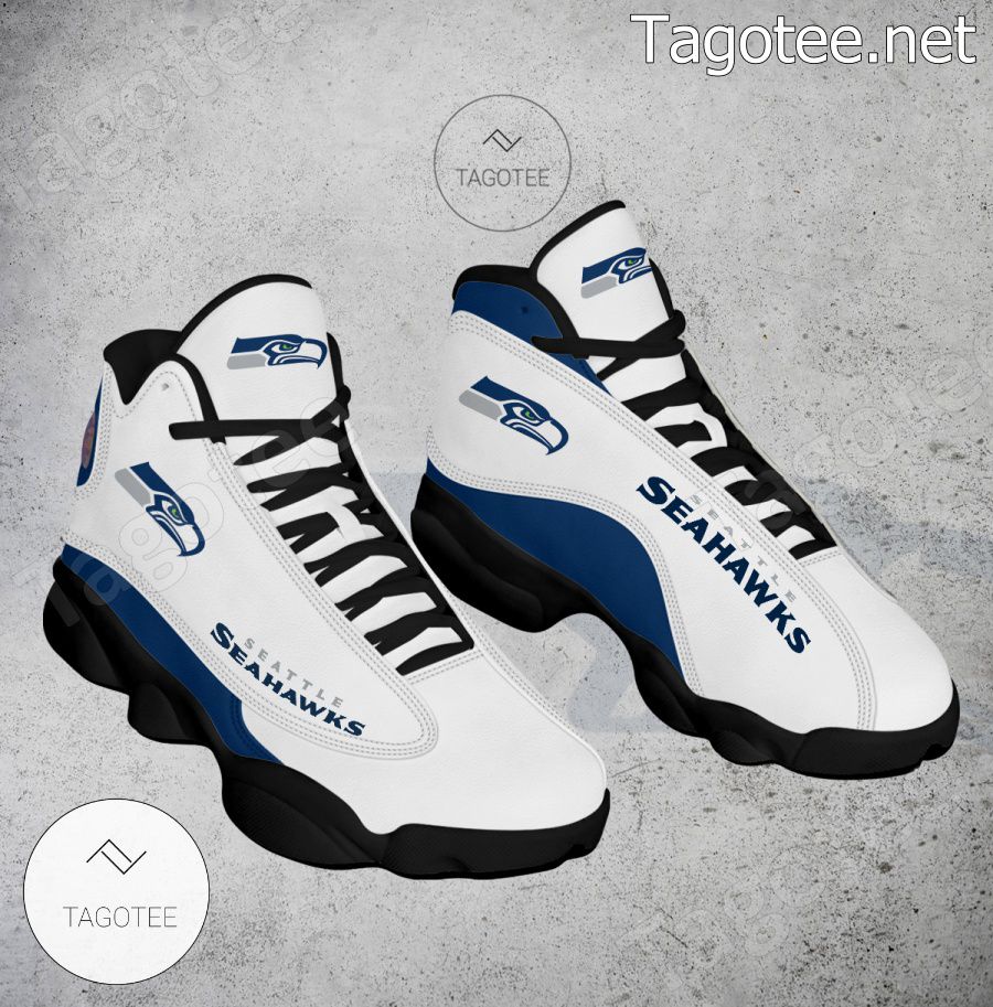 Seattle Seahawks Logo Air Jordan 13 Shoes - EmonShop a