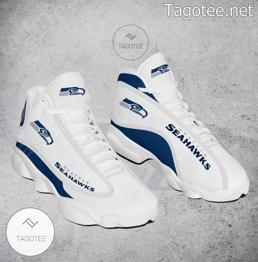 Seattle Seahawks Logo Air Jordan 13 Shoes - EmonShop