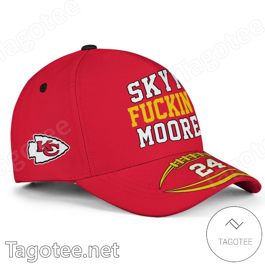 Skyy Fuckin Moore 24 Kansas City Chiefs Classic Cap Hat a