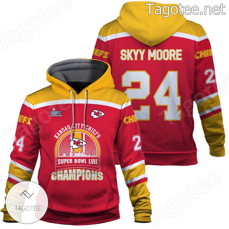 Skyy Moore 24 Chiefs Team Kansas City Chiefs Fan NFL Hoodie