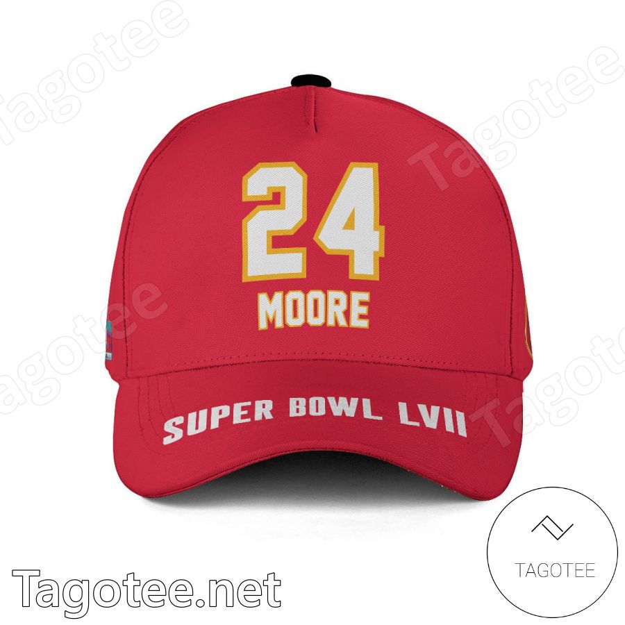 Skyy Moore 24 Kansas City Chiefs 2023 Super Bowl LVII Classic Cap Hat