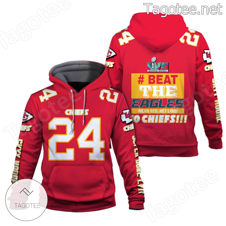 Skyy Moore Beat The Eagles Wear Red Get Loud Kansas City Chiefs Fan NFL Hoodie