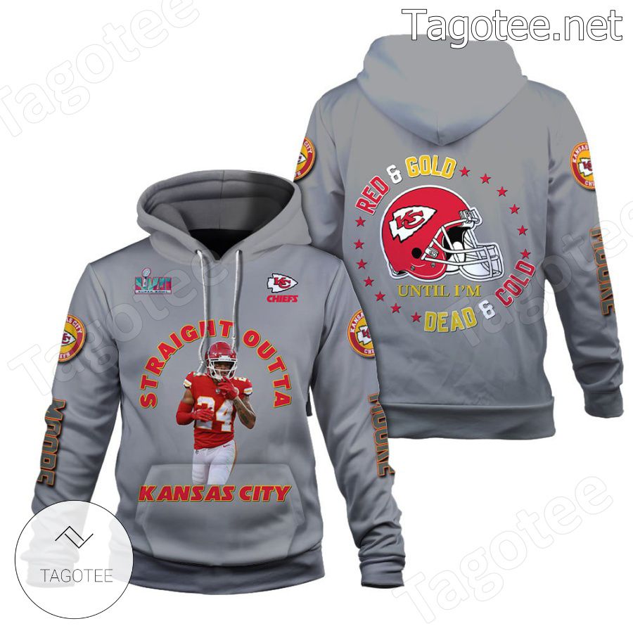 Skyy Moore Red And Gold Until I Am Dead And Cold Kansas City Chiefs Fan NFL Hoodie