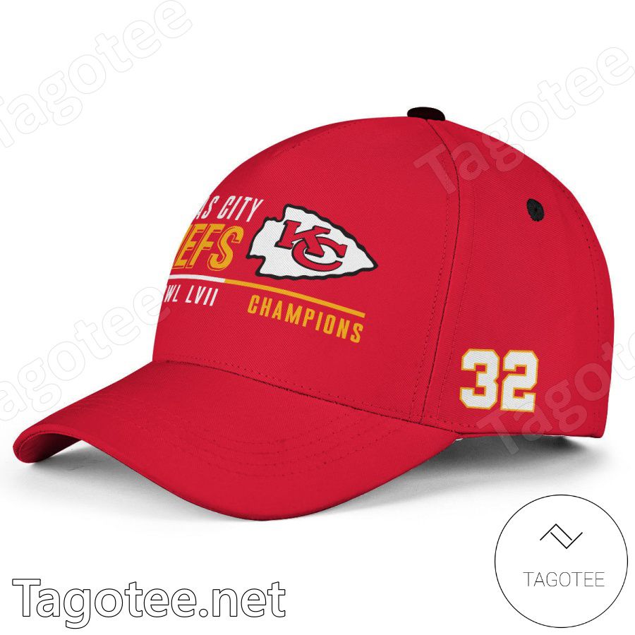 Super Bowl LVII Champions Number 32 Kansas City Chiefs Classic Cap Hat