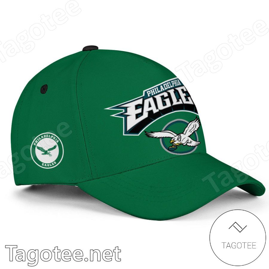 Super Bowl LVII Philadelphia Eagles Green Logo Classic Cap Hat a