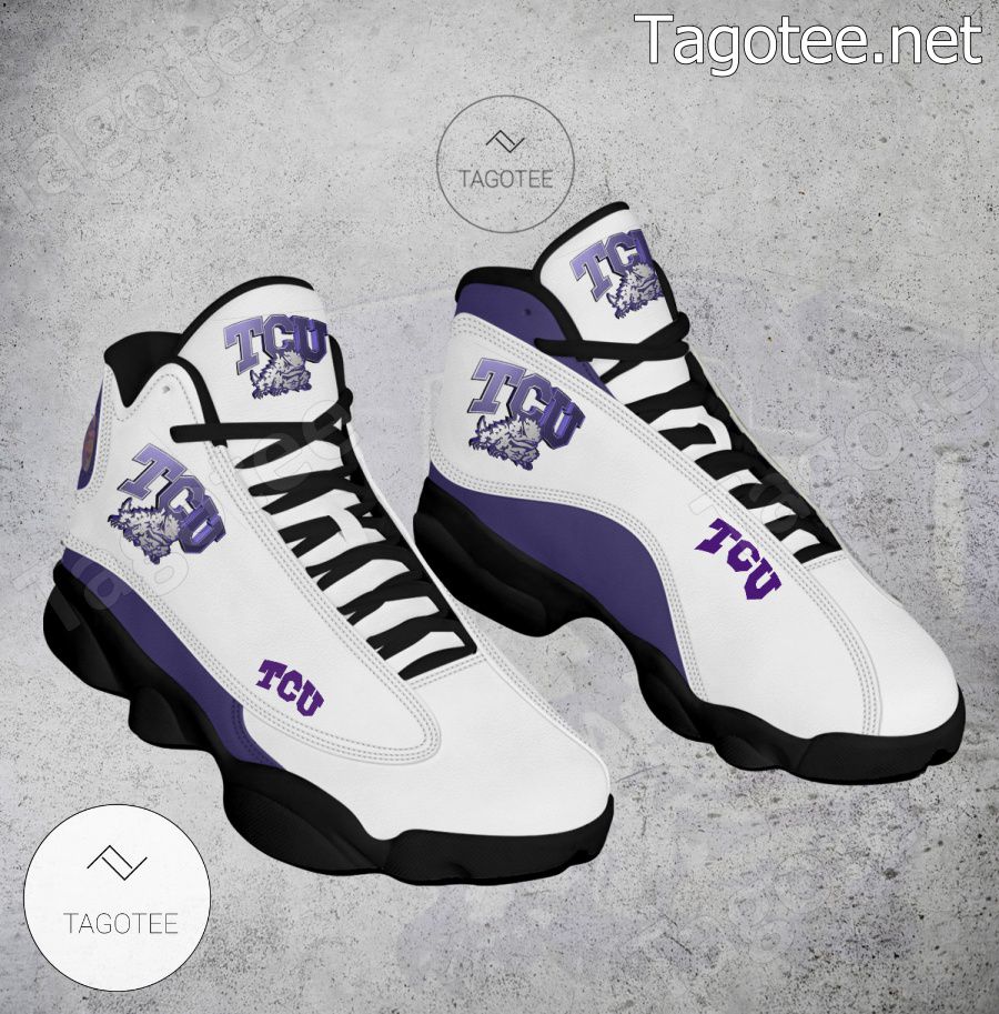 TCU NCAA Logo Air Jordan 13 Shoes - BiShop a