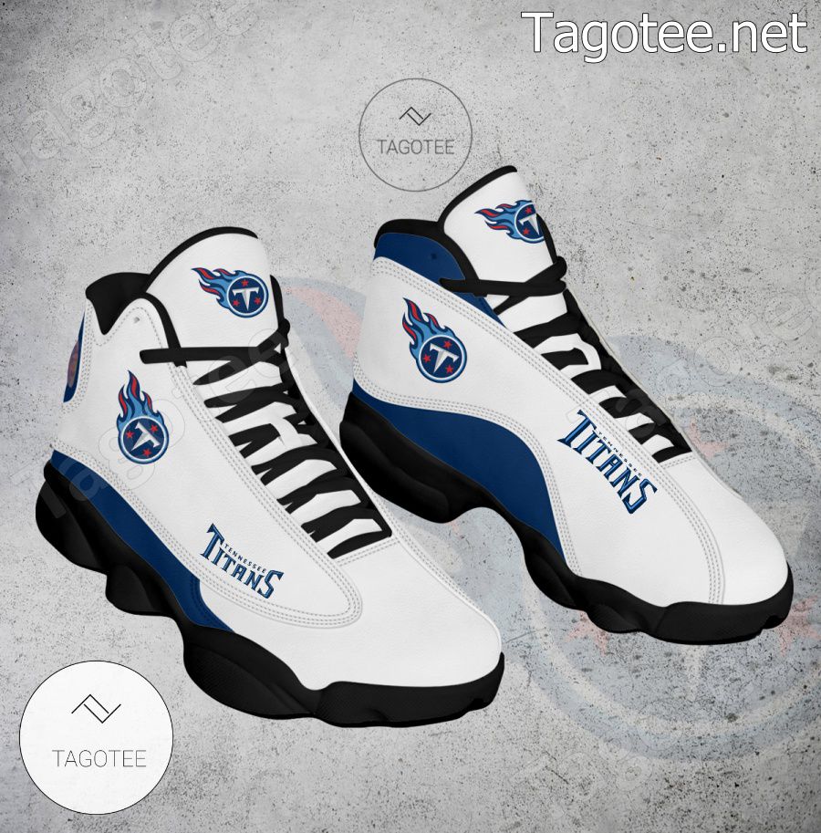 Tennessee Titans Logo Air Jordan 13 Shoes - EmonShop a