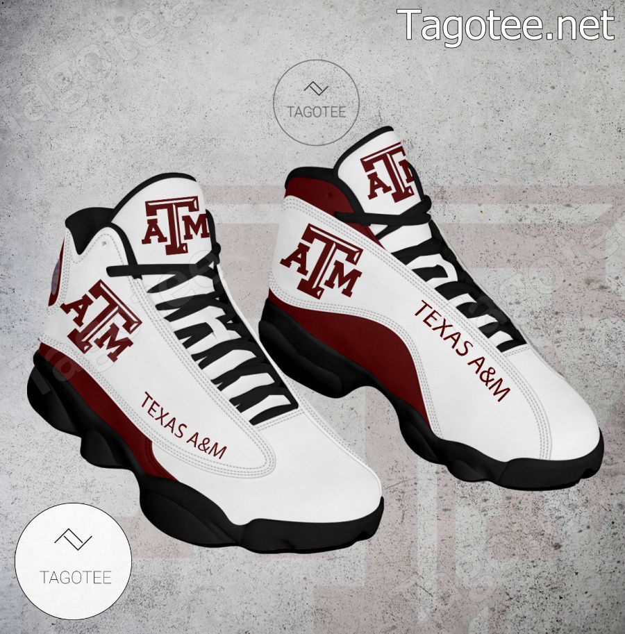 Texas A&M NCAA Logo Air Jordan 13 Shoes - BiShop a