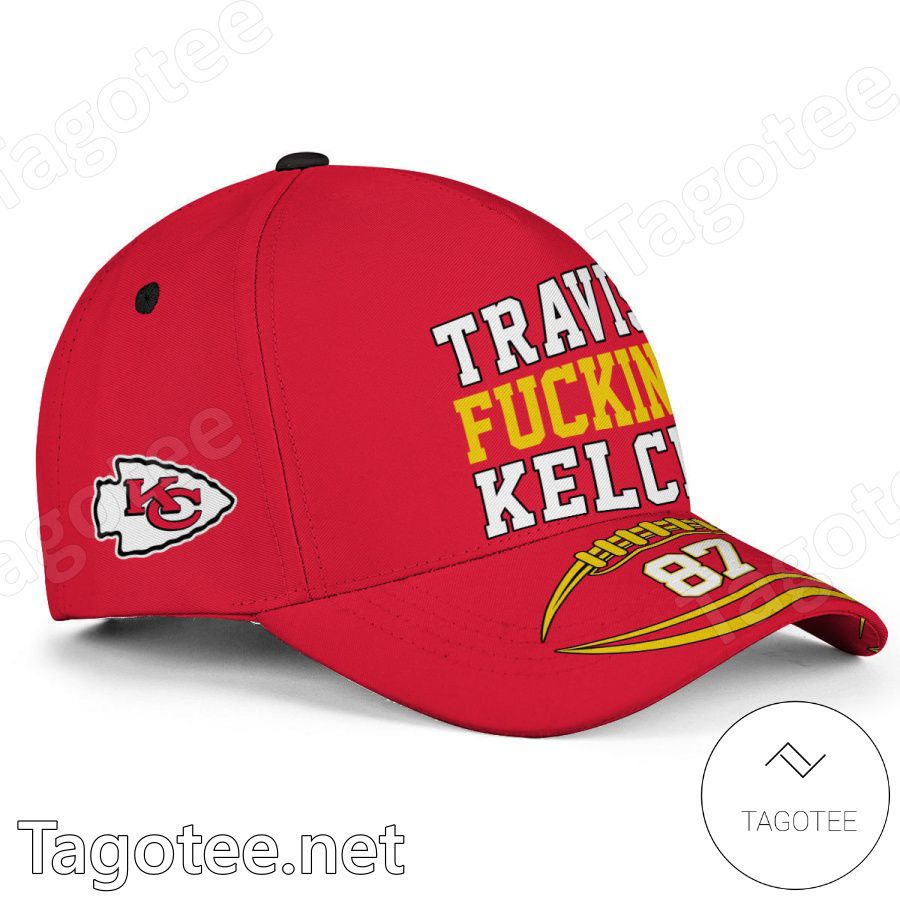 Travis Fuckin Kelce 87 Kansas City Chiefs Classic Cap Hat a