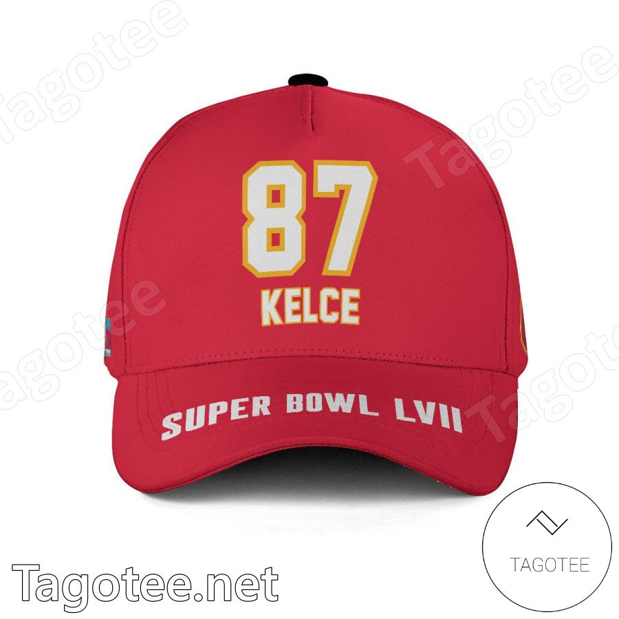 Travis Kelce 87 Kansas City Chiefs 2023 Super Bowl LVII Classic Cap Hat