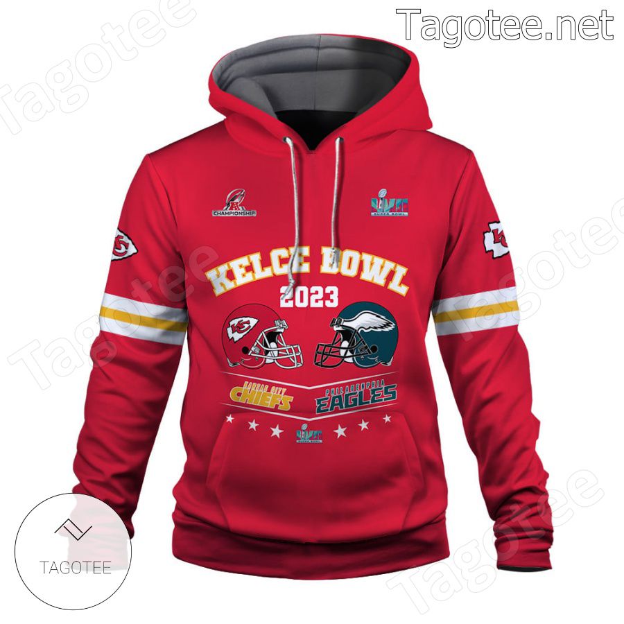 Travis Kelce vs Jason Kelce In Kelce We Trust 87 Kansas City Chiefs Kelce Bowl Fan NFL Hoodie a