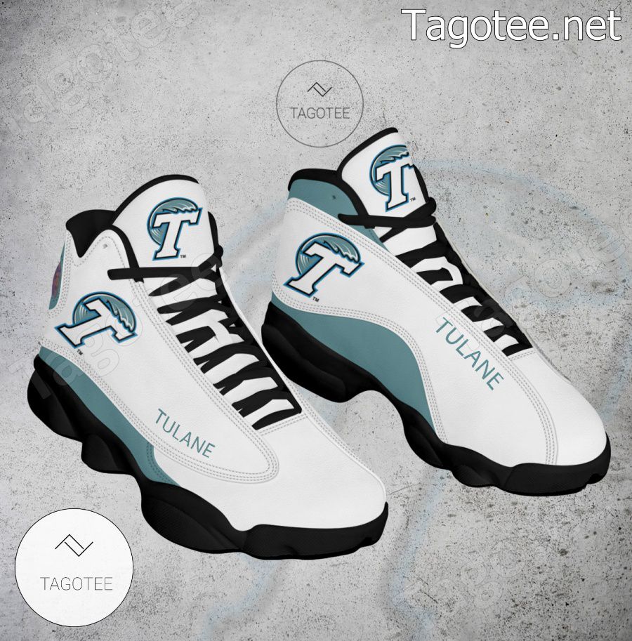 Tulane NCAA Logo Air Jordan 13 Shoes - BiShop a