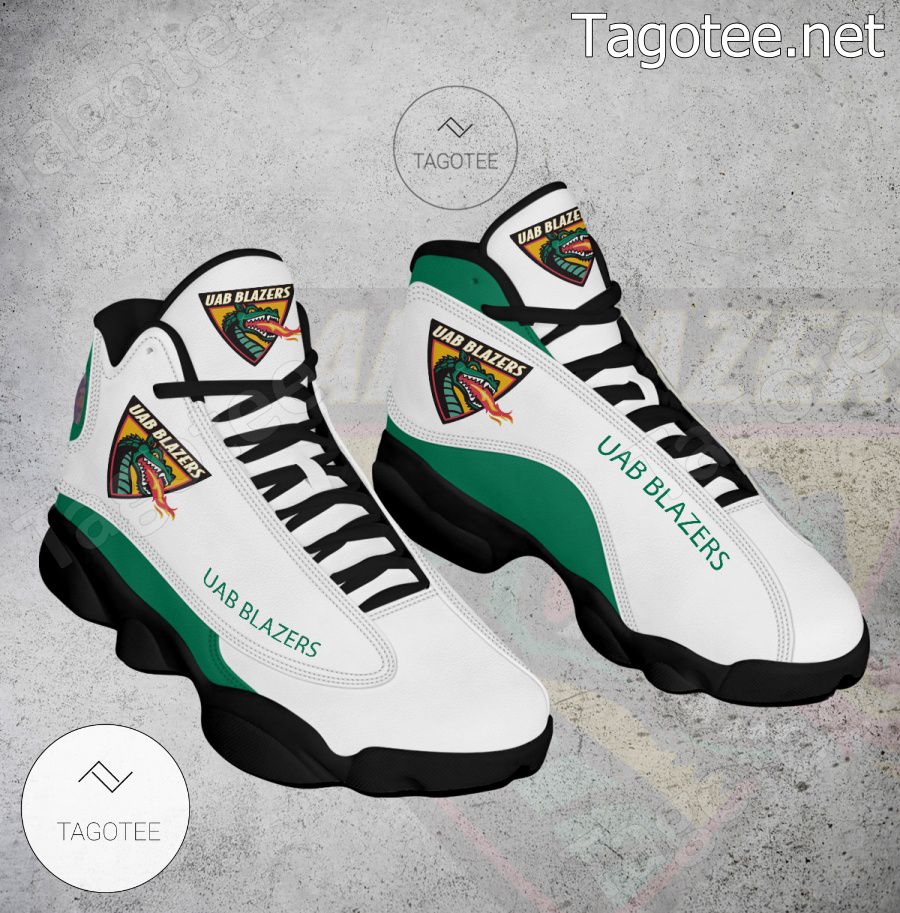 UAB Blazers NCAA Logo Air Jordan 13 Shoes - BiShop a