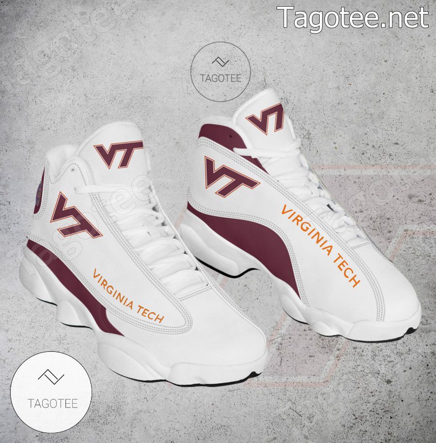 Virginia Tech NCAA Logo Air Jordan 13 Shoes - BiShop