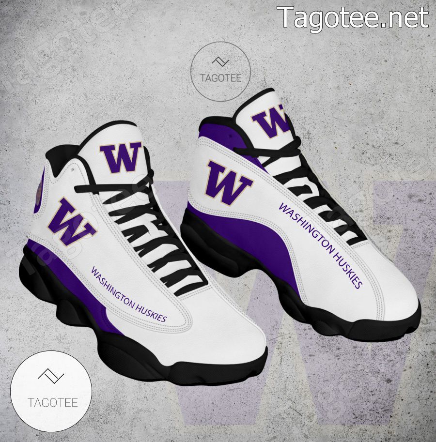 Washington Huskies NCAA Logo Air Jordan 13 Shoes - BiShop a