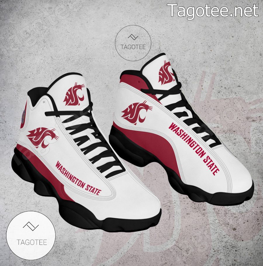 Washington State NCAA Logo Air Jordan 13 Shoes - BiShop a