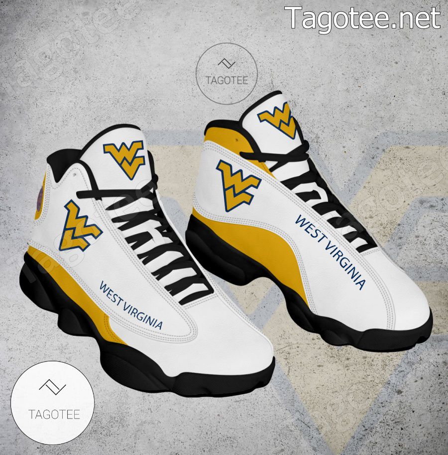 West Virginia NCAA Logo Air Jordan 13 Shoes - BiShop a