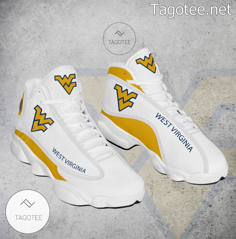 West Virginia NCAA Logo Air Jordan 13 Shoes - BiShop