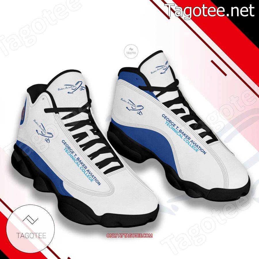 George T Baker Aviation Technical College Logo Air Jordan 13 Shoes - EmonShop