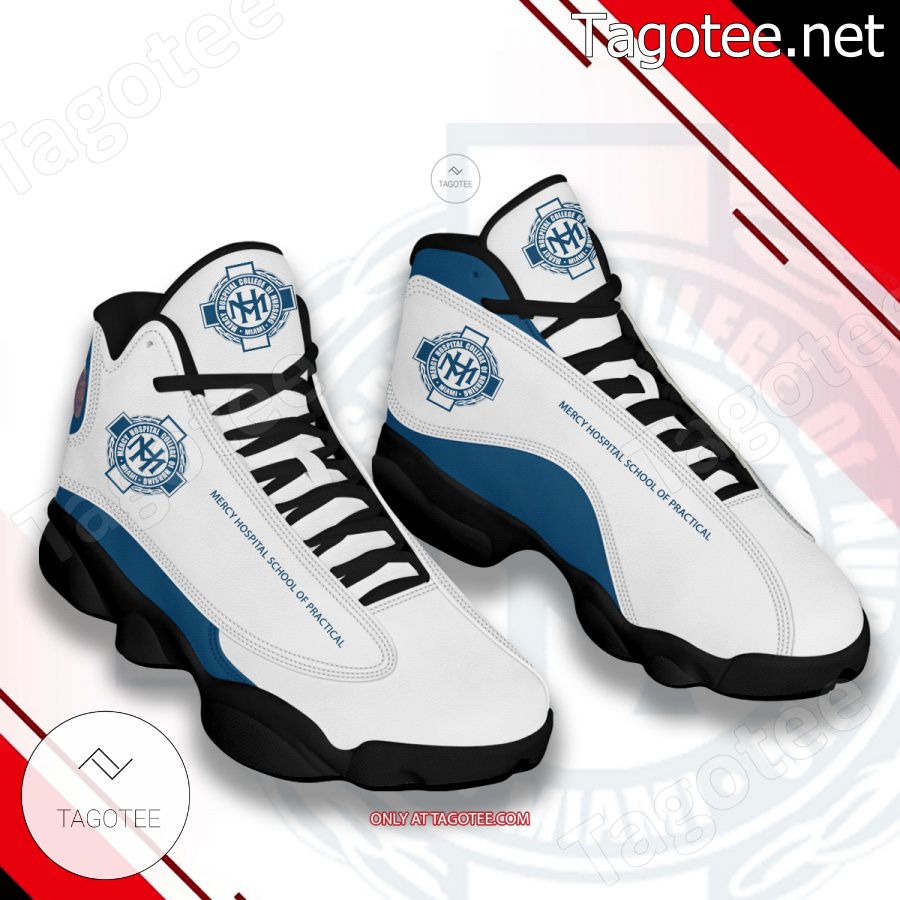 Mercy Hospital School of Practical Nursing-Plantation General Hospital Logo Air Jordan 13 Shoes - EmonShop