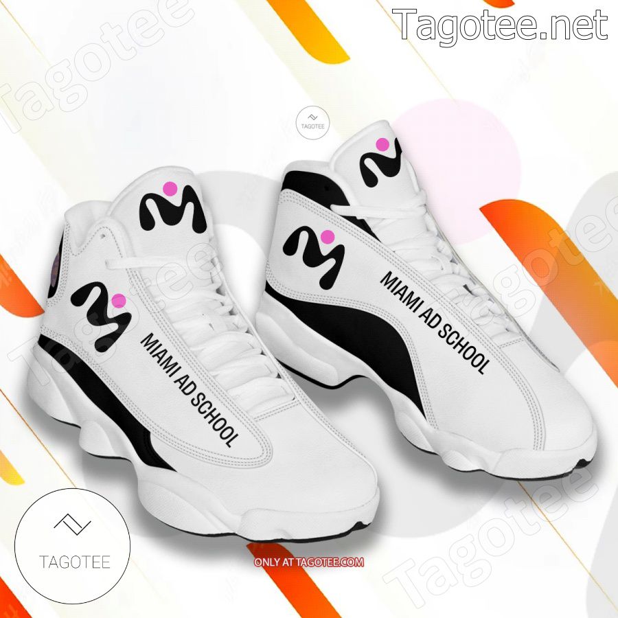 Miami Ad School Logo Air Jordan 13 Shoes - EmonShop a