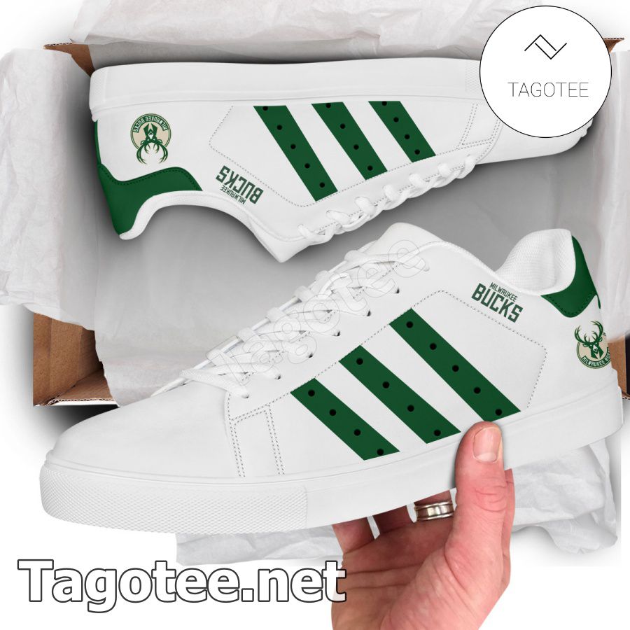 Milwaukee Bucks Logo Stan Smith Shoes - MiuShop