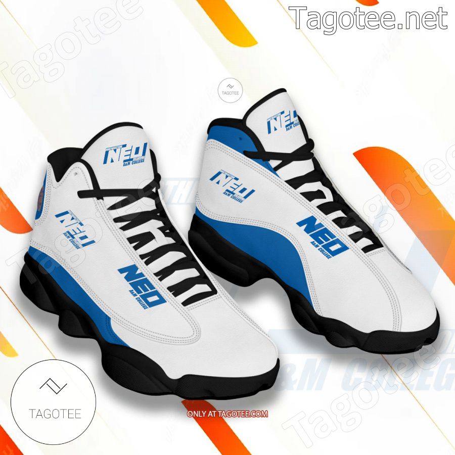 Northeastern Oklahoma Agricultural and Mechanics College NEO A&M College Logo Air Jordan 13 Shoes - EmonShop