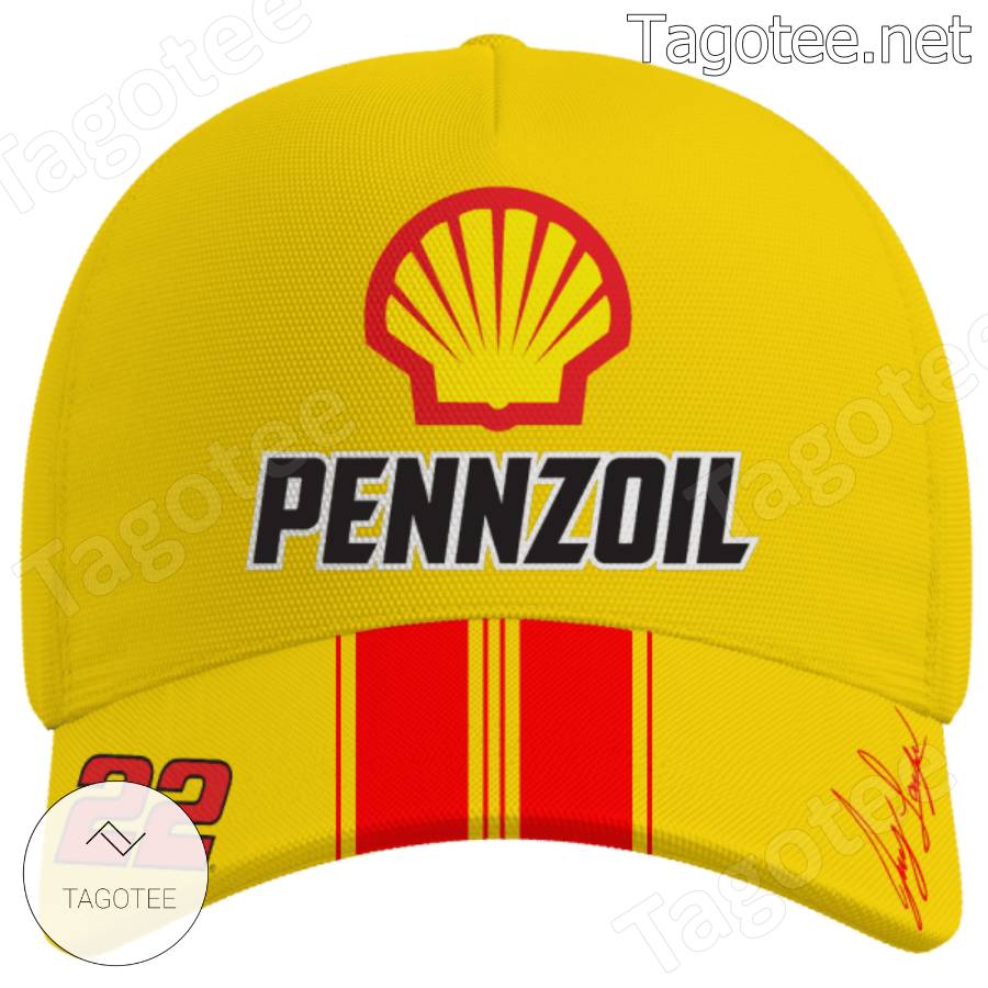 22 Joey Logano Pennzoil Nascar Cap