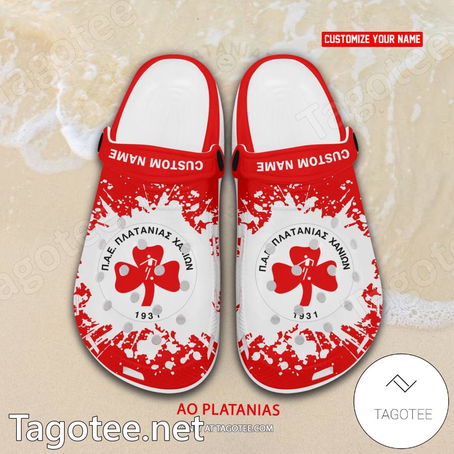 AO Platanias Custom Name Crocs Clogs - EmonShop a